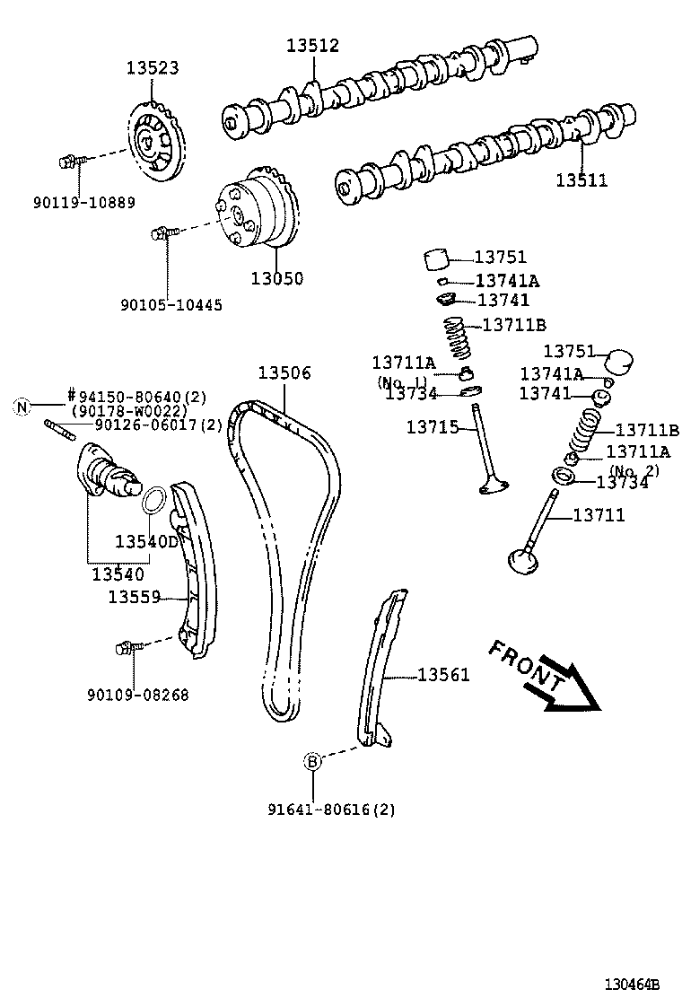 13501-0D021 CAMSHAFT product image