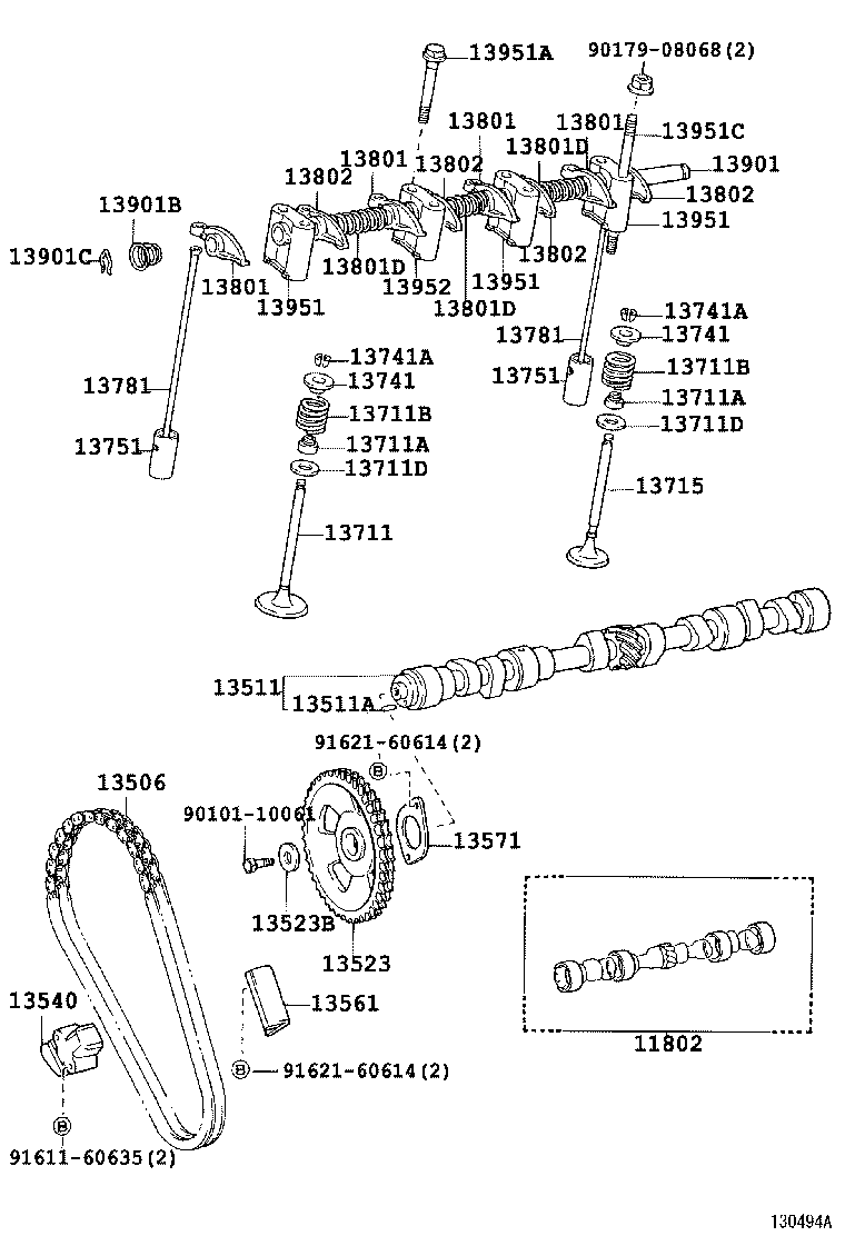 13501-05010 CAMSHAFT product image