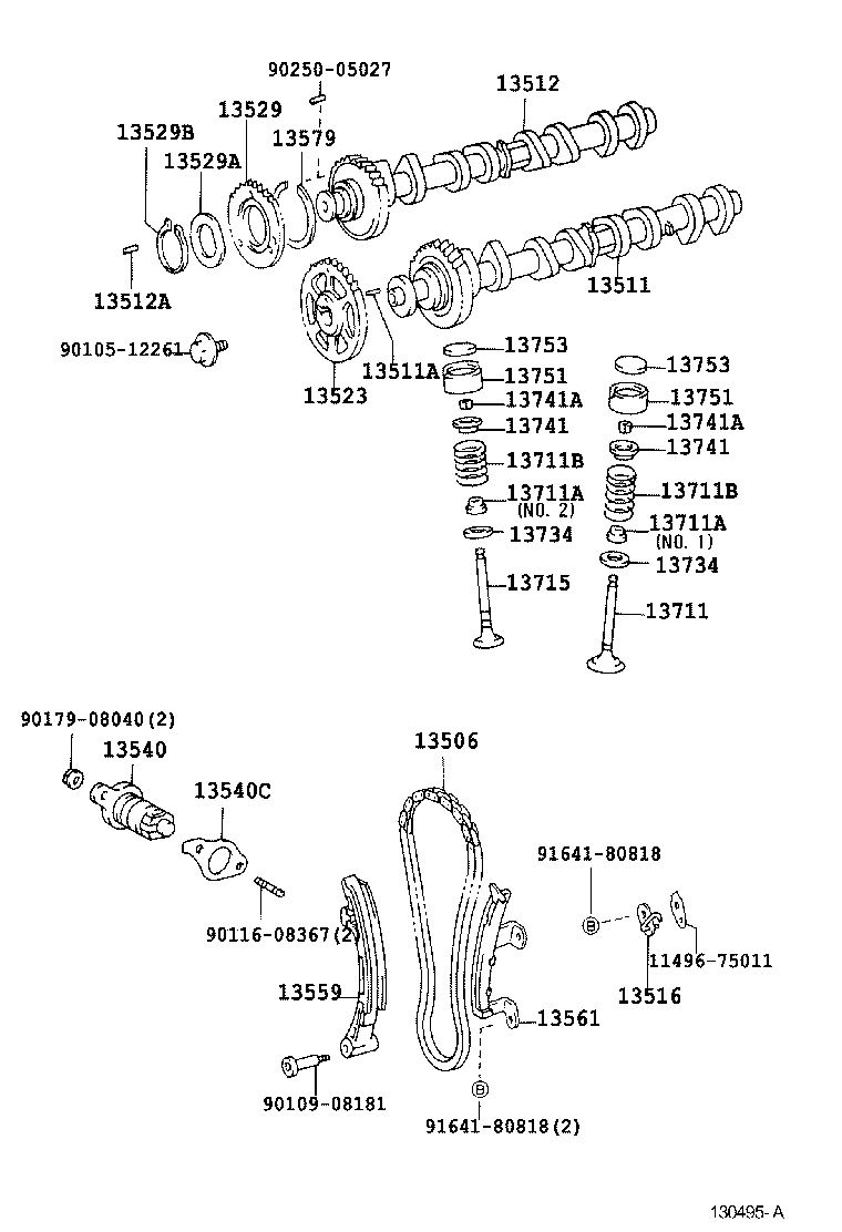 13501-05030 CAMSHAFT product image