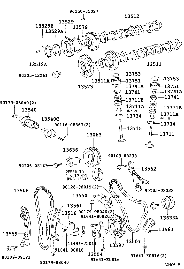 13501-05030 CAMSHAFT product image