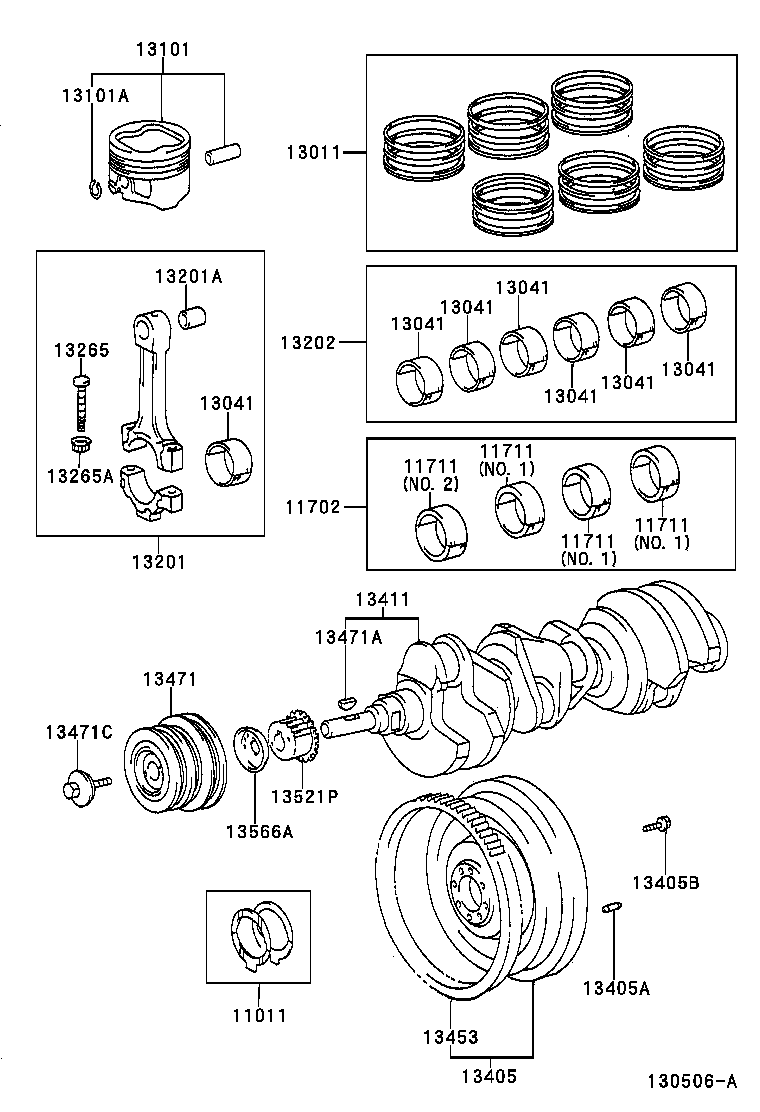 11011-0L010 WASHER SET, CRANKSHAFT THRUST product image