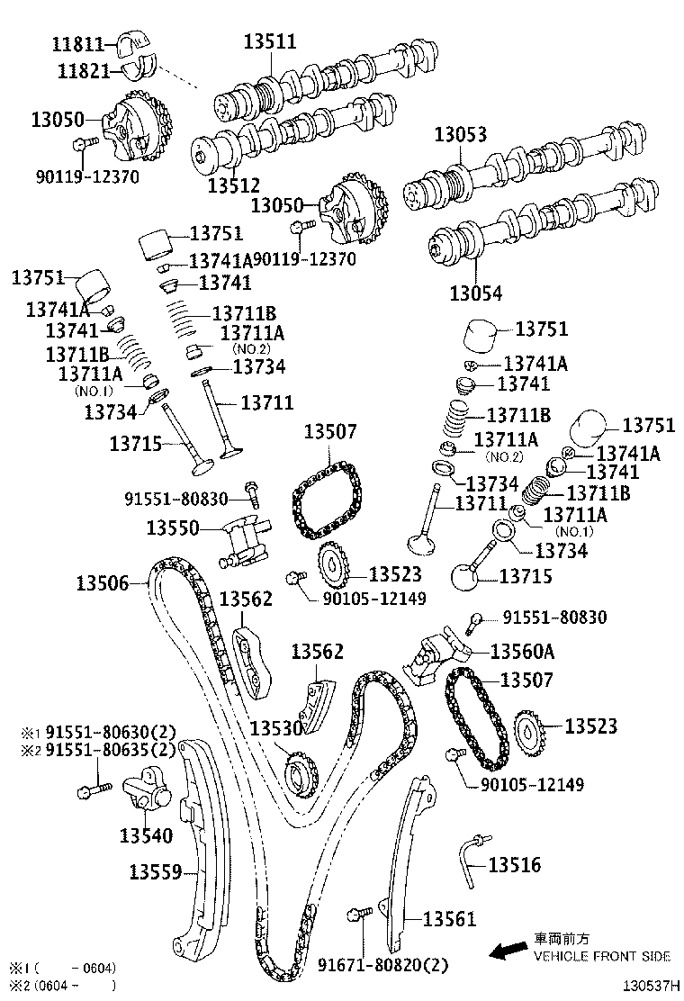 Toyota 13501-50050 CAMSHAFT