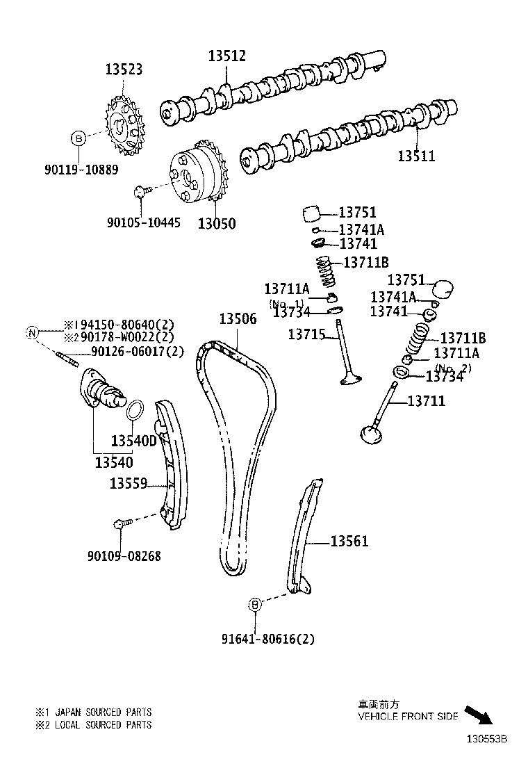 13501-0R010 CAMSHAFT product image