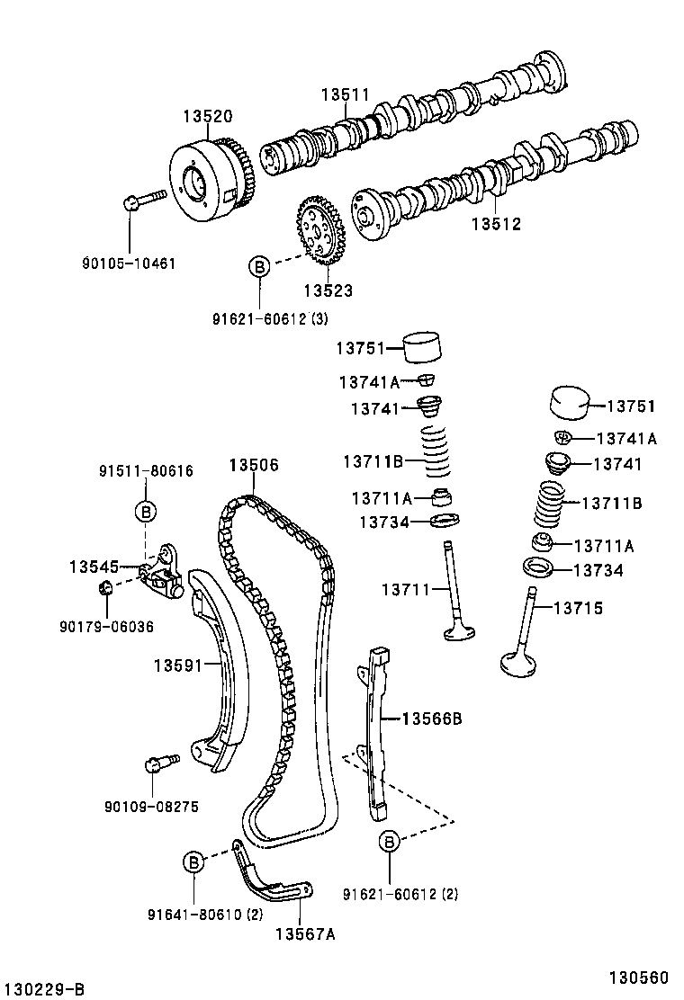 13520-23010 SPROCKET ASSY, CAMSHAFT TIMING product image