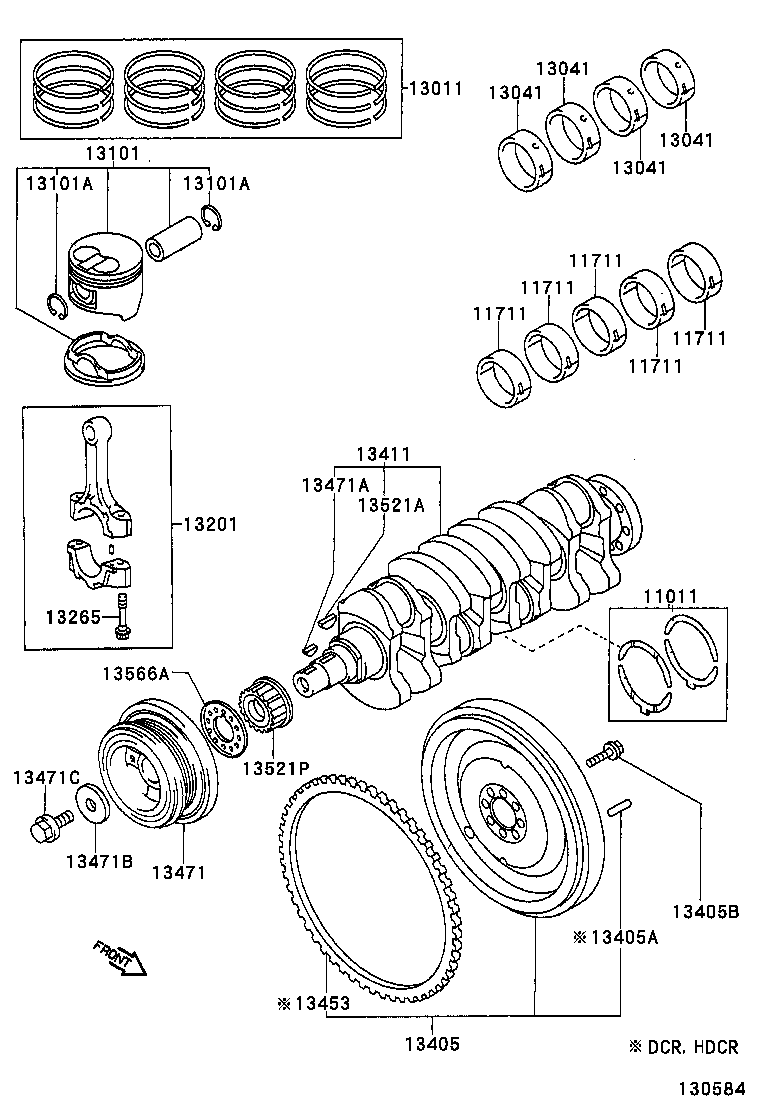 13101-22052 PISTON SUB-ASSY, W/PIN product image