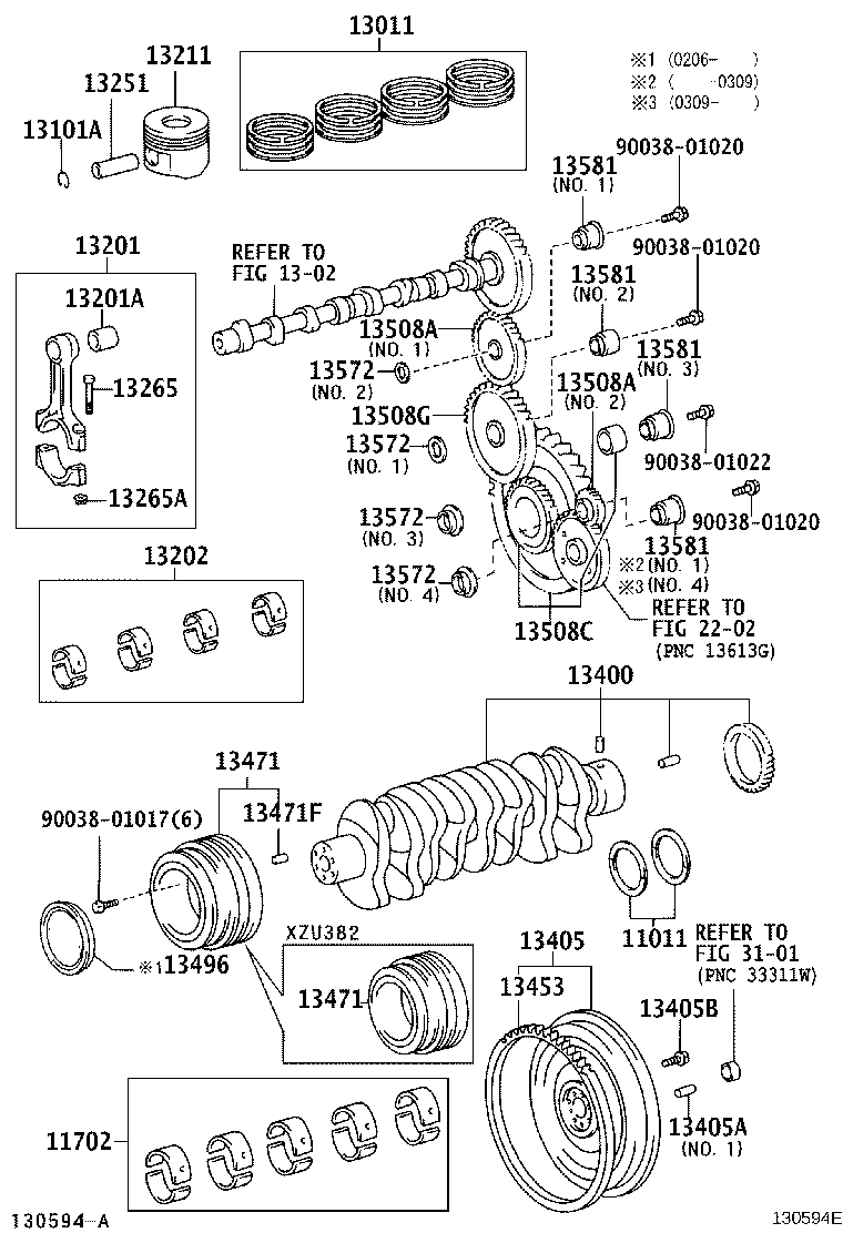 13405-58060 FLYWHEEL SUB-ASSY product image