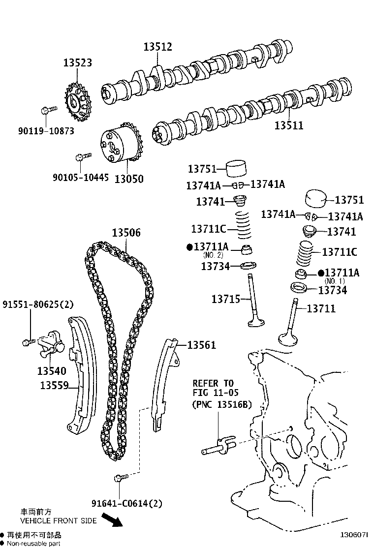 Toyota 13501-21060 CAMSHAFT