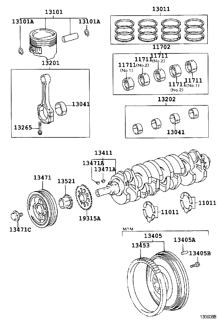13201-79455 ROD SUB-ASSY, CONNECTING product image