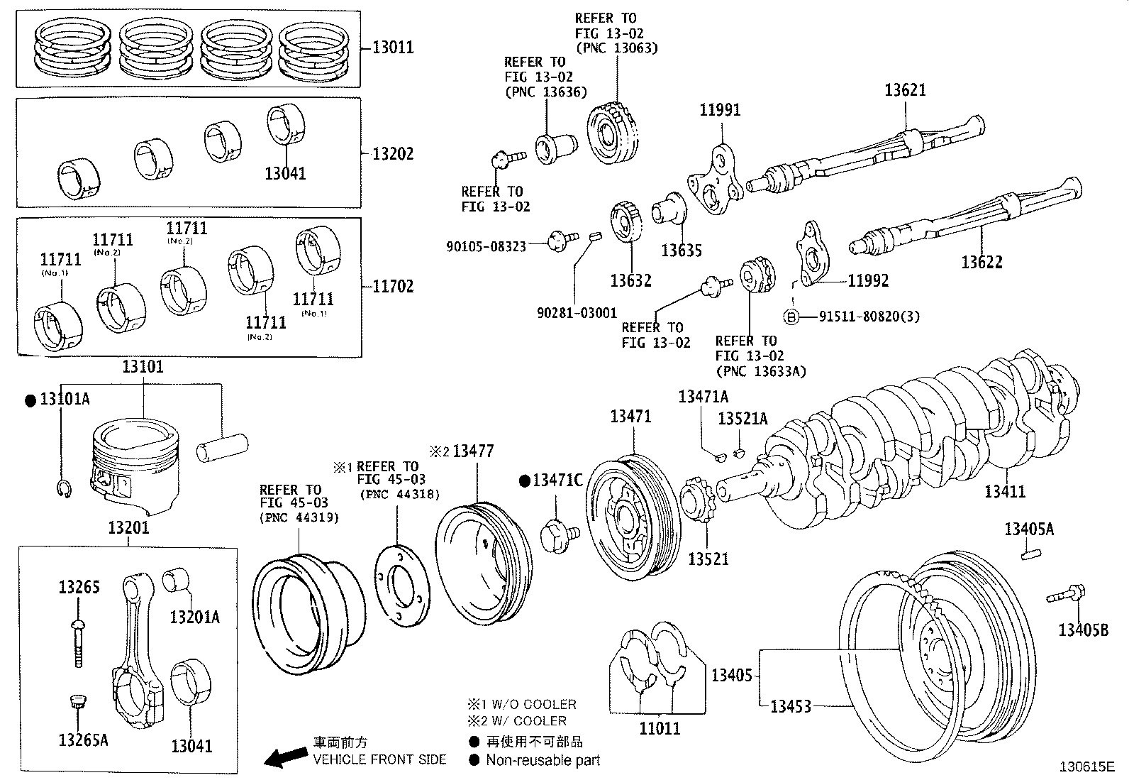 88451-25050 PULLEY, CRANKSHAFT, NO.2 product image