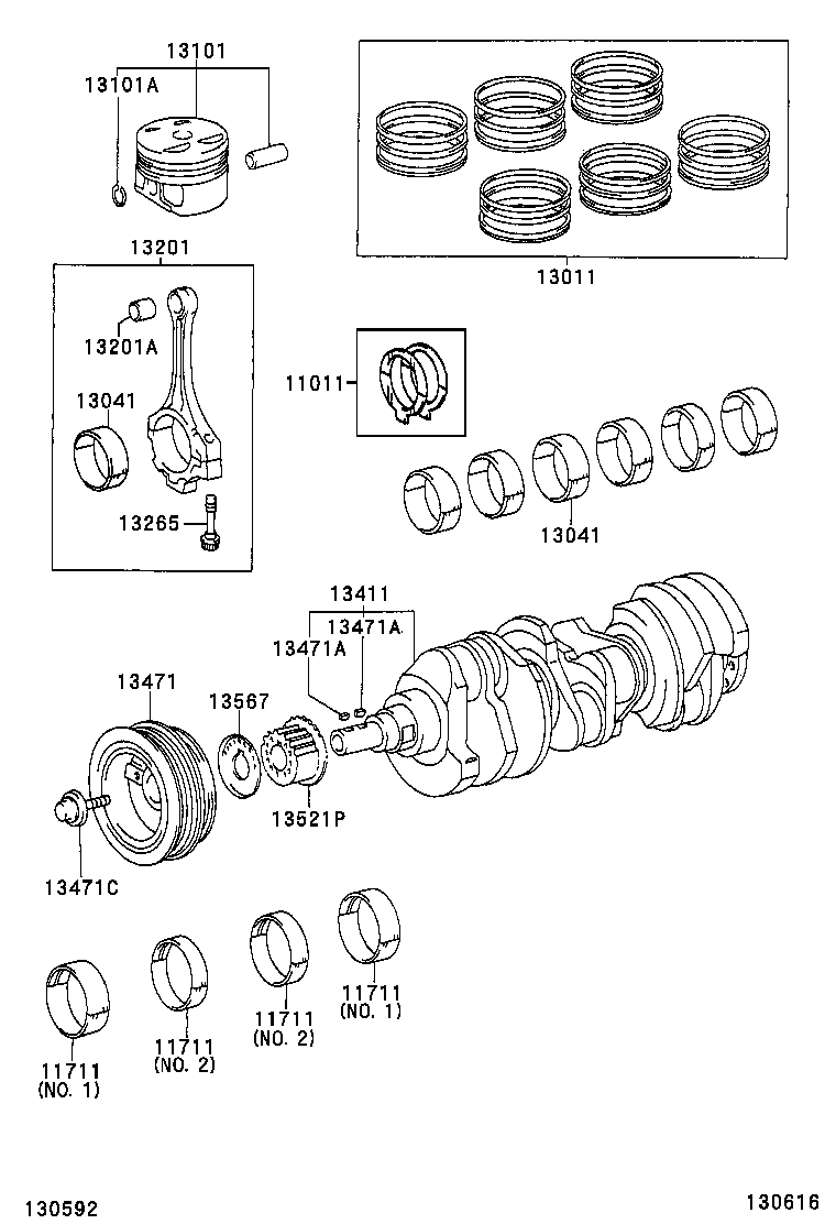 13401-0A030 CRANKSHAFT product image