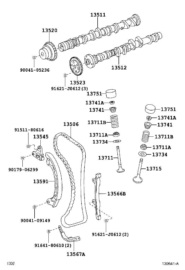 Toyota 13501-B1020 CAMSHAFT