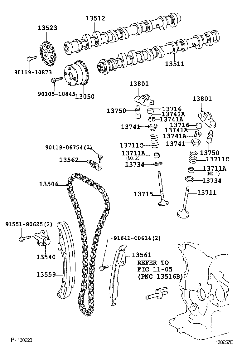 13501-0D030 CAMSHAFT product image