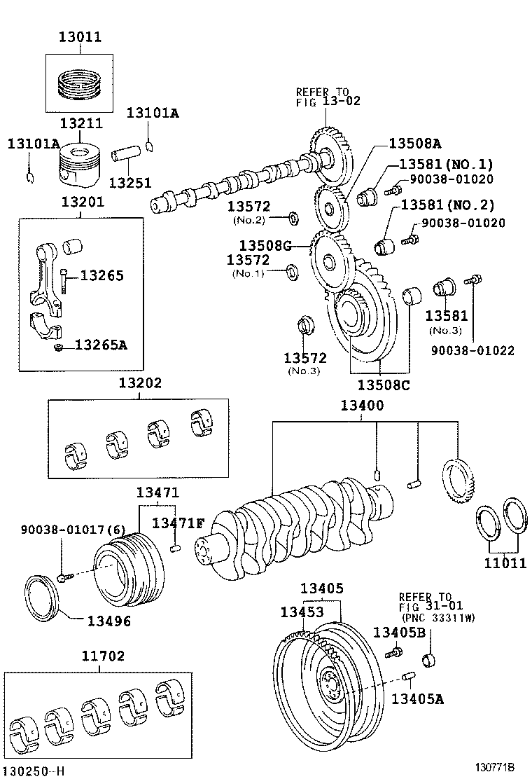 90031-09057 BOLT, FLYWHEEL SETTING product image
