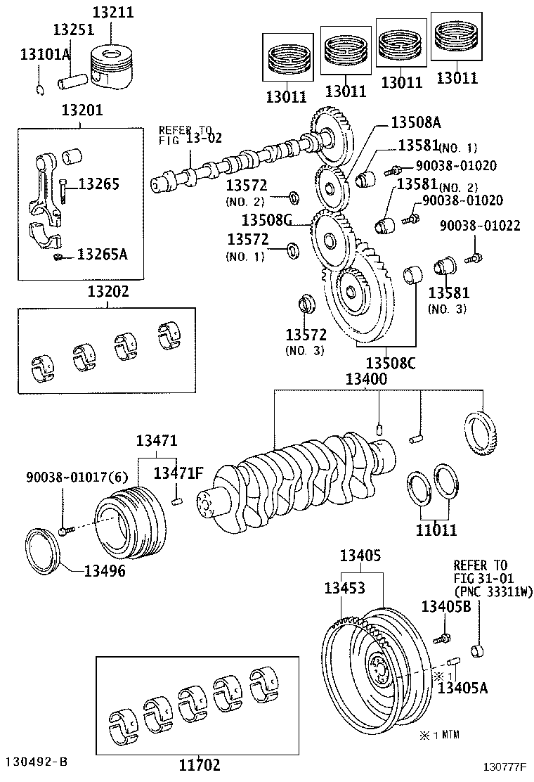 13405-58060 FLYWHEEL SUB-ASSY product image