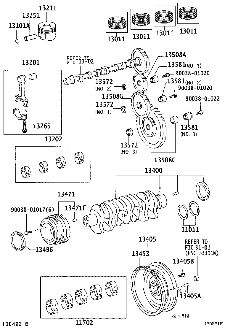 13405-58060 FLYWHEEL SUB-ASSY product image