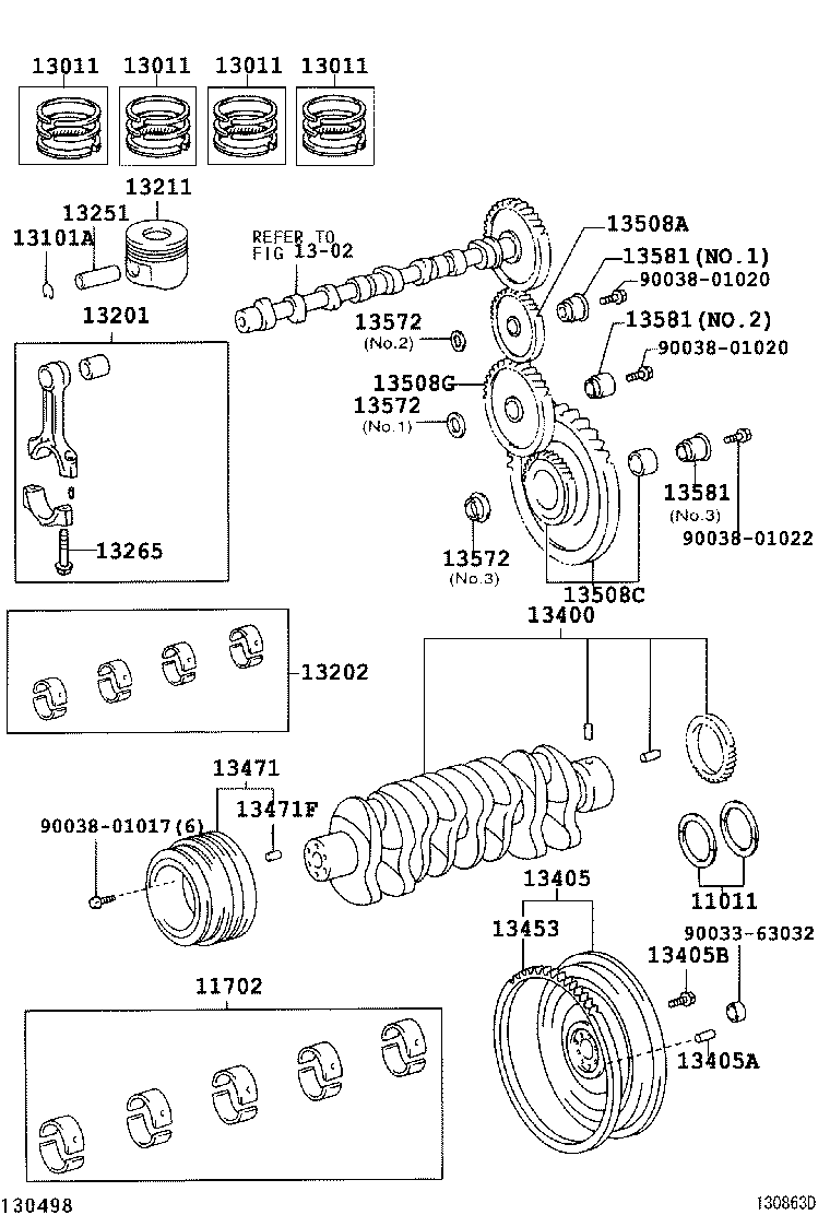 13201-78032 ROD SUB-ASSY, CONNECTING product image