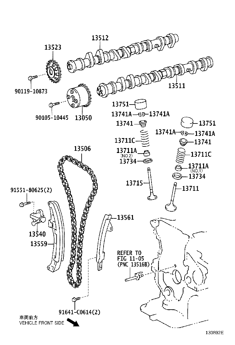 Toyota 13050-21041 GEAR ASSY, CAMSHAFT TIMING