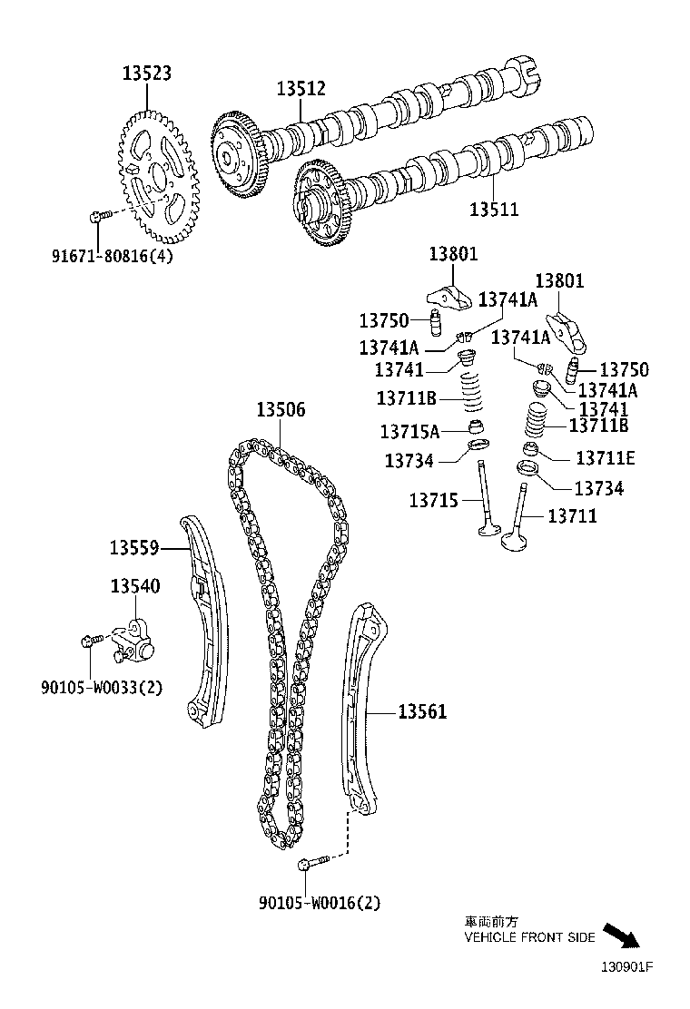 13501-0R010 CAMSHAFT product image