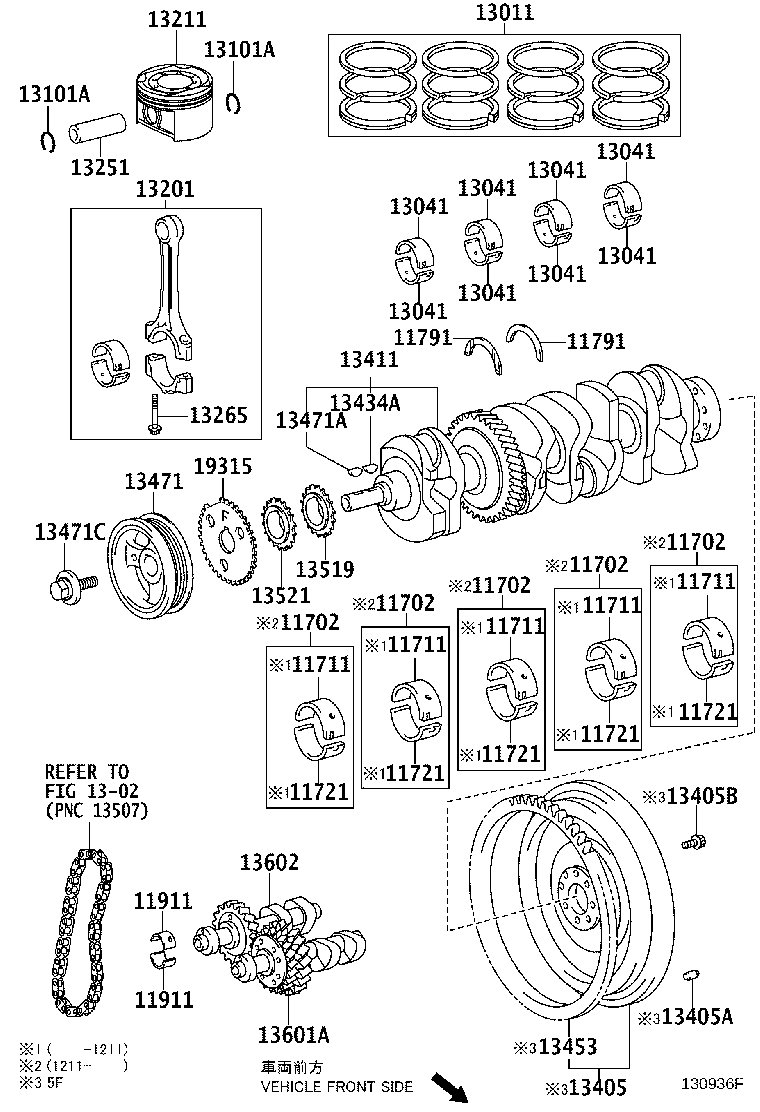 13011-28190 RING SET, PISTON product image