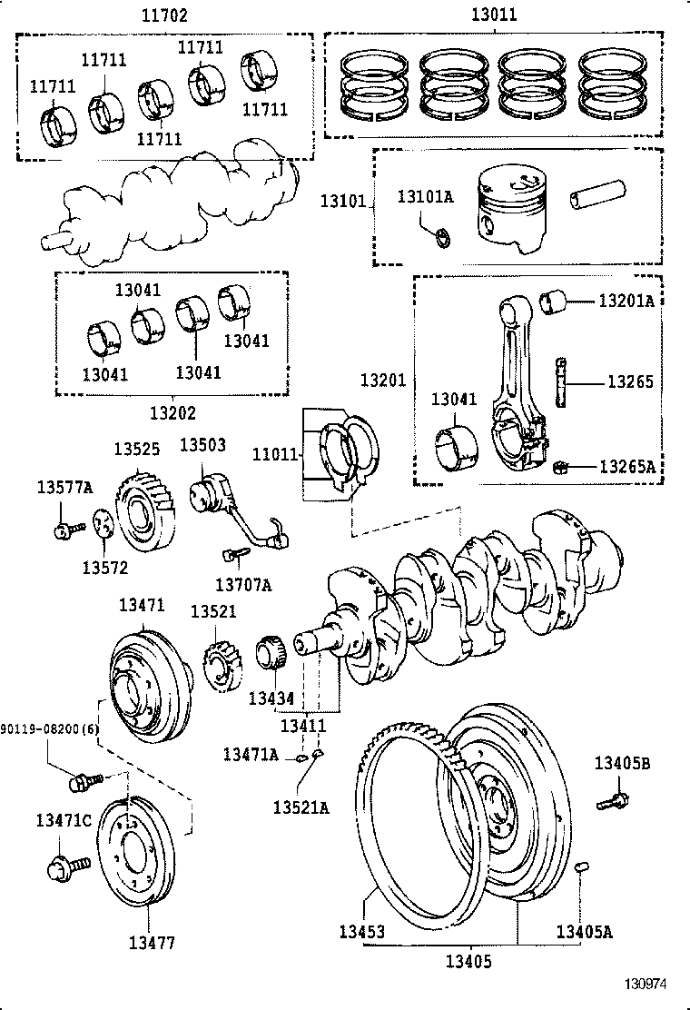 13207-56030 BEARING SET, CONNECTING ROD product image