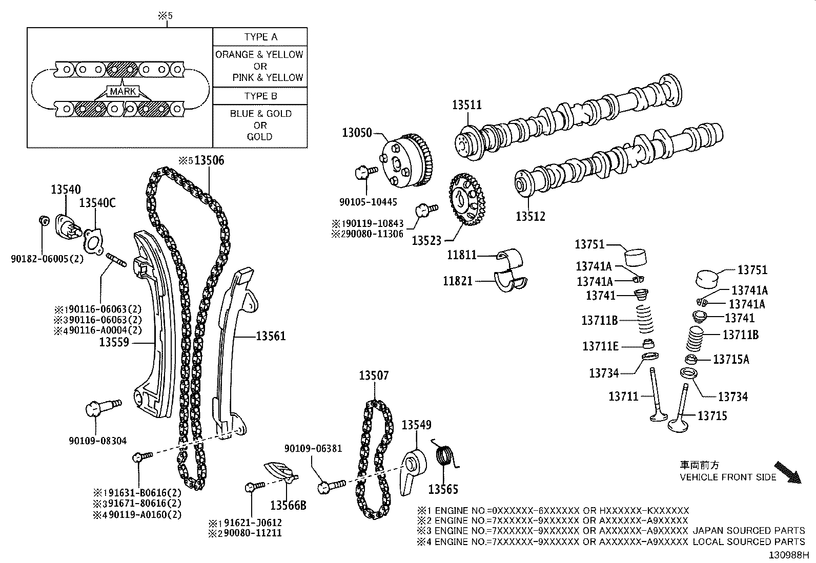 Toyota 13501-31061 CAMSHAFT