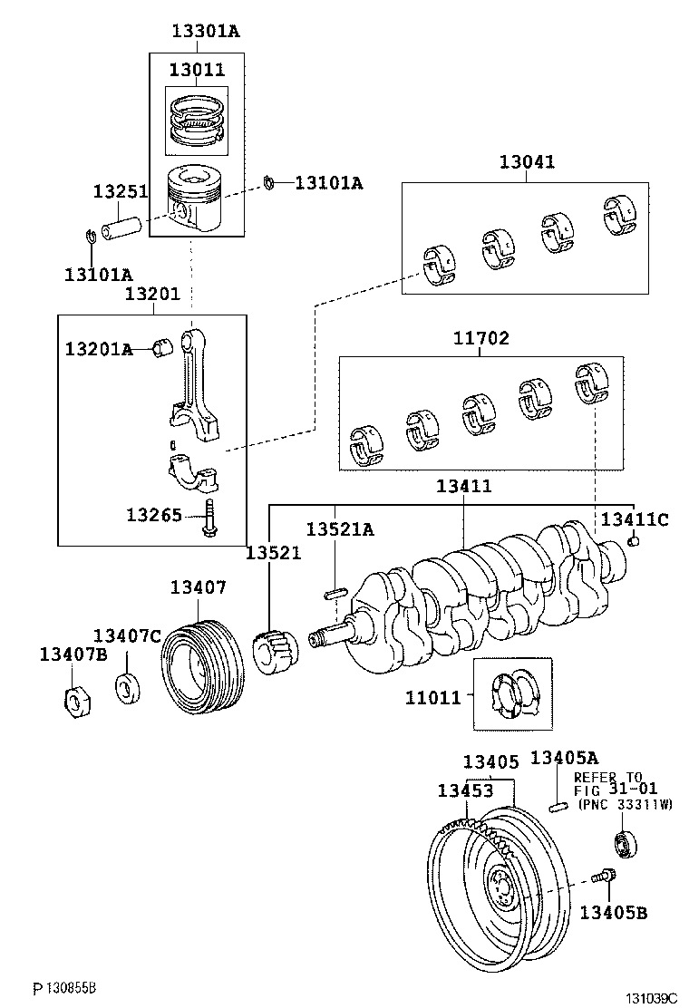 11708-78030 BEARING SET, CRANKSHAFT product image