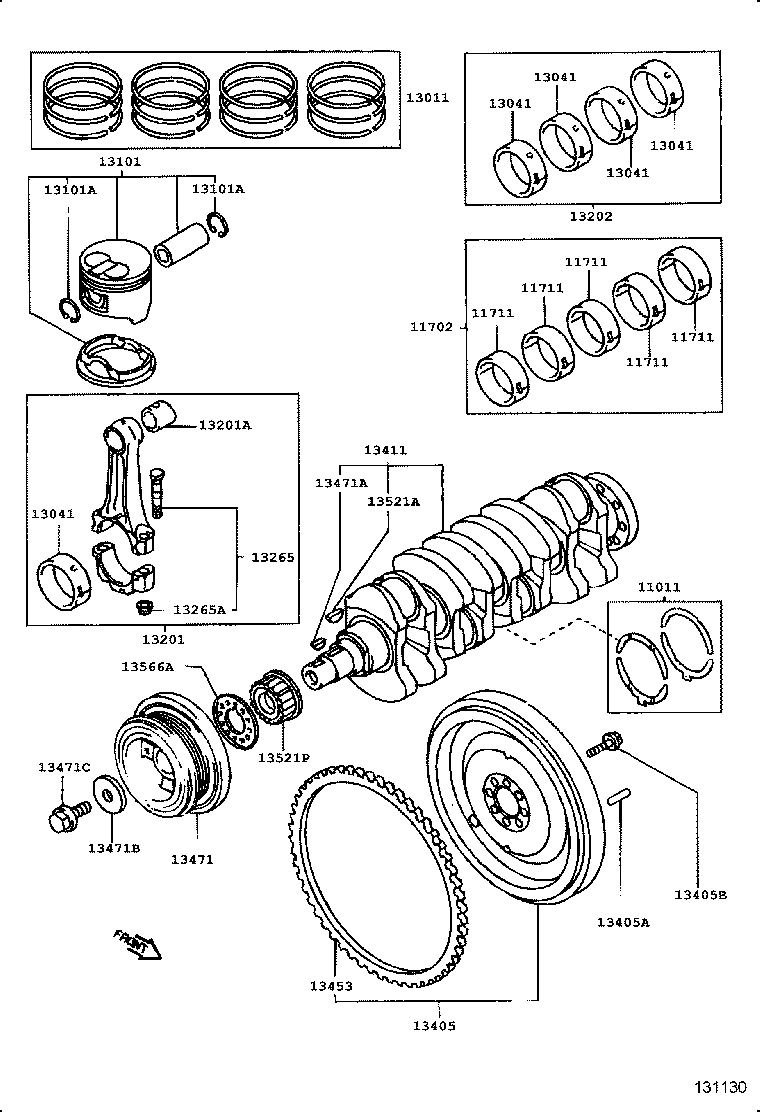 13103-02040 PISTON SUB-ASSY, W/PIN product image