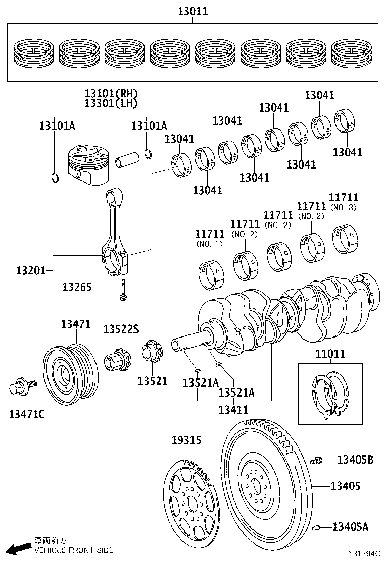 Toyota 13470-38020 PULLEY, CRANKSHAFT