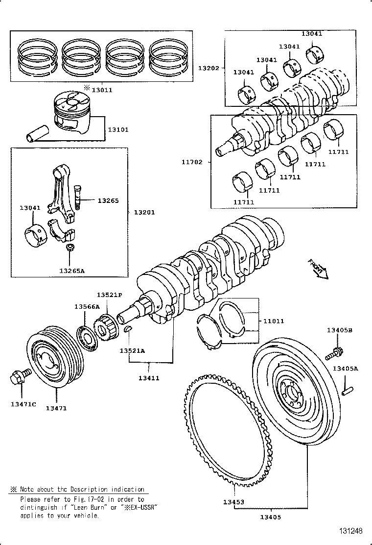13103-74170 PISTON SUB-ASSY, W/PIN product image