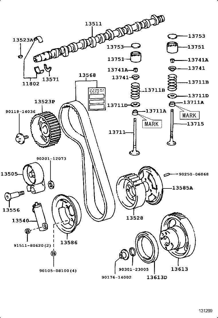 13511-17031 CAMSHAFT product image