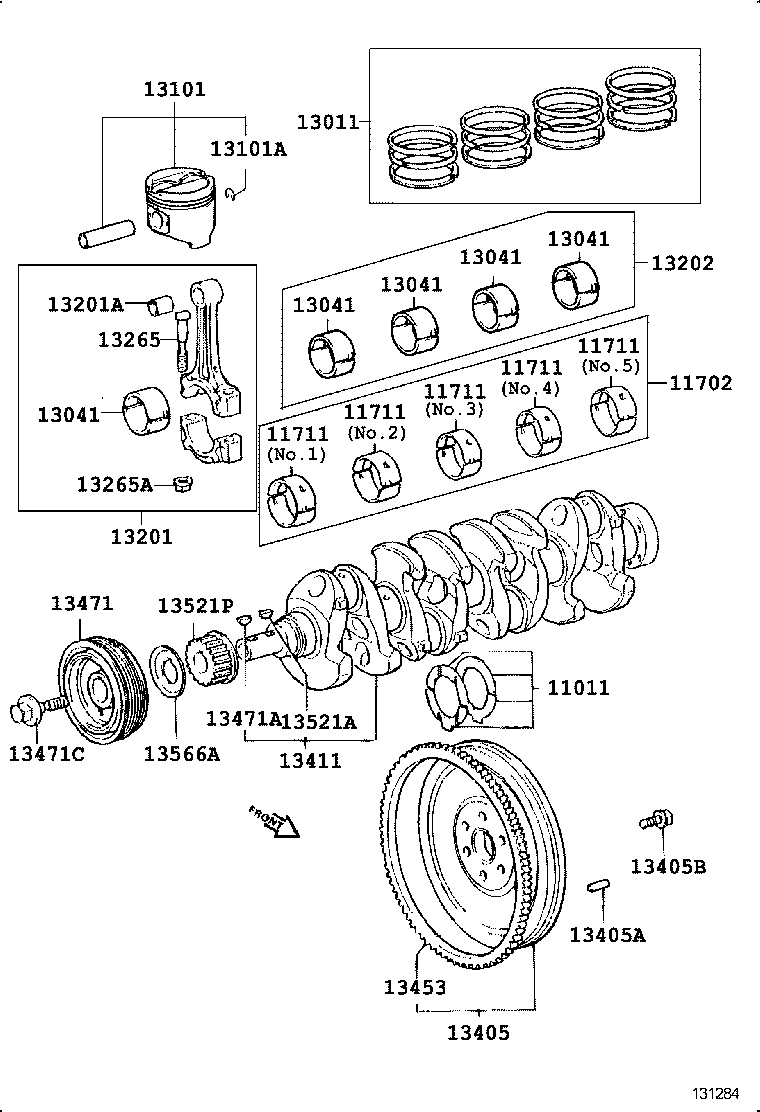 13407-74030 PULLEY, CRANKSHAFT product image