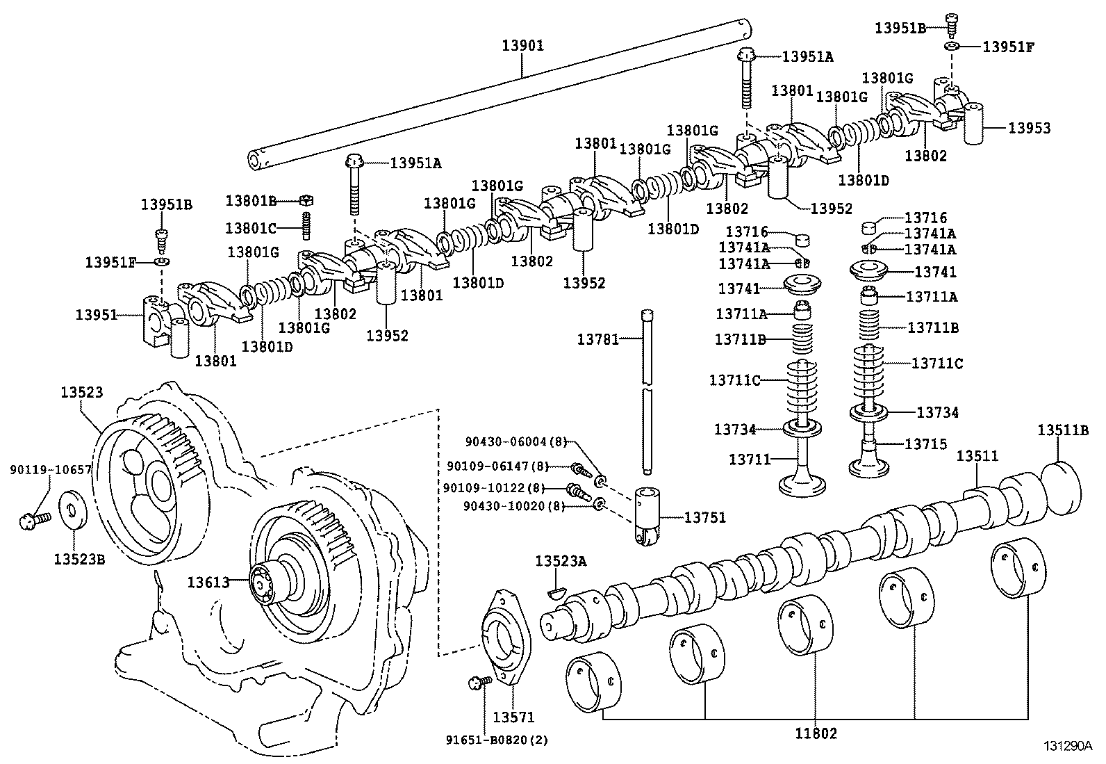 11340-78020 SLEEVE(FOR INJECTION PUMP DRIVE SHAFT BEARING HOLDER) product image