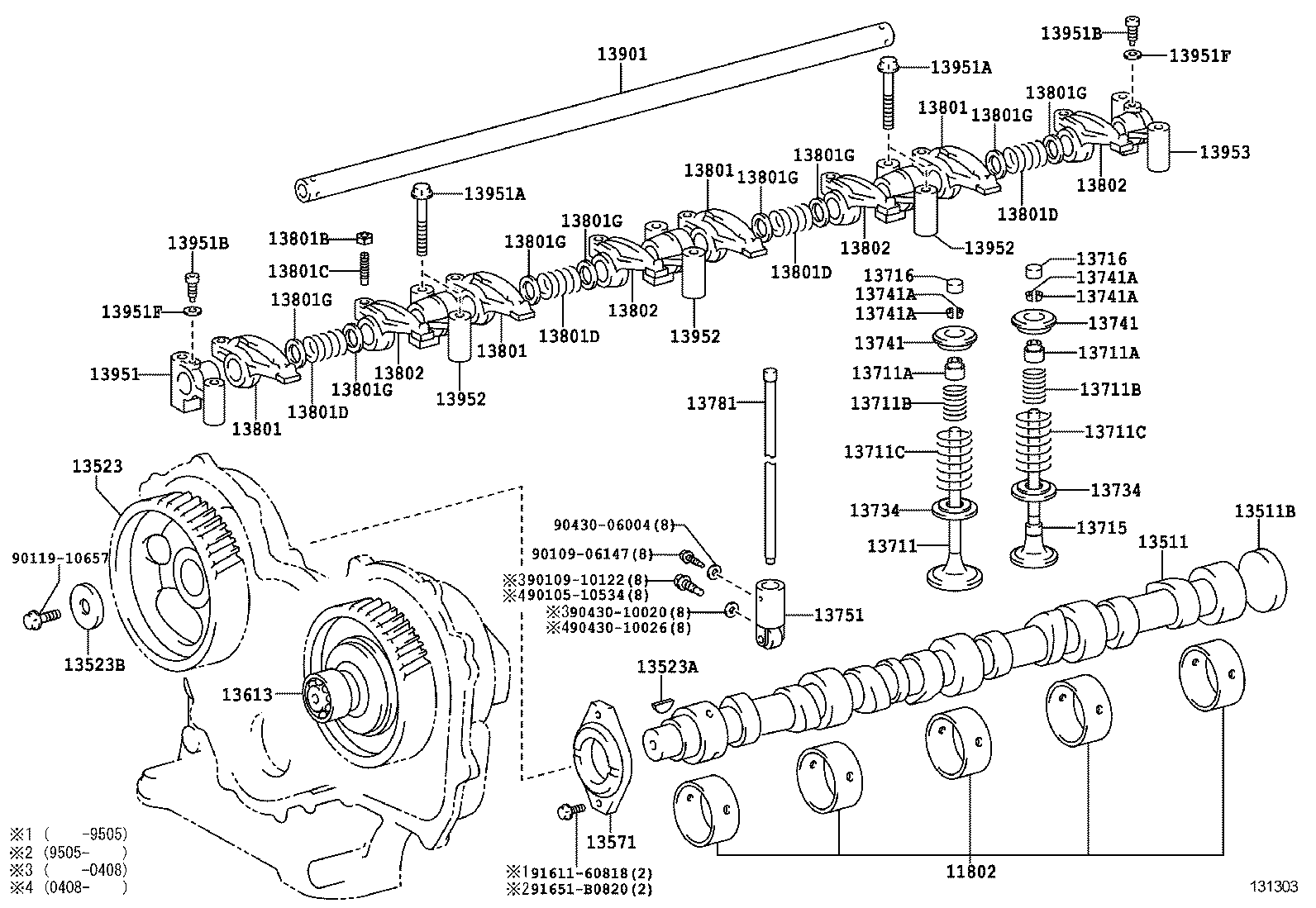 11802-58010 BEARING SET, CAMSHAFT product image