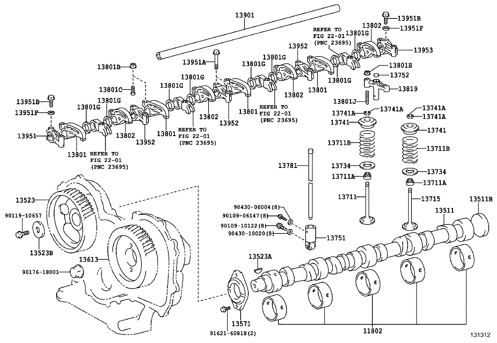 11801-78020 BEARING SET, CAMSHAFT product image