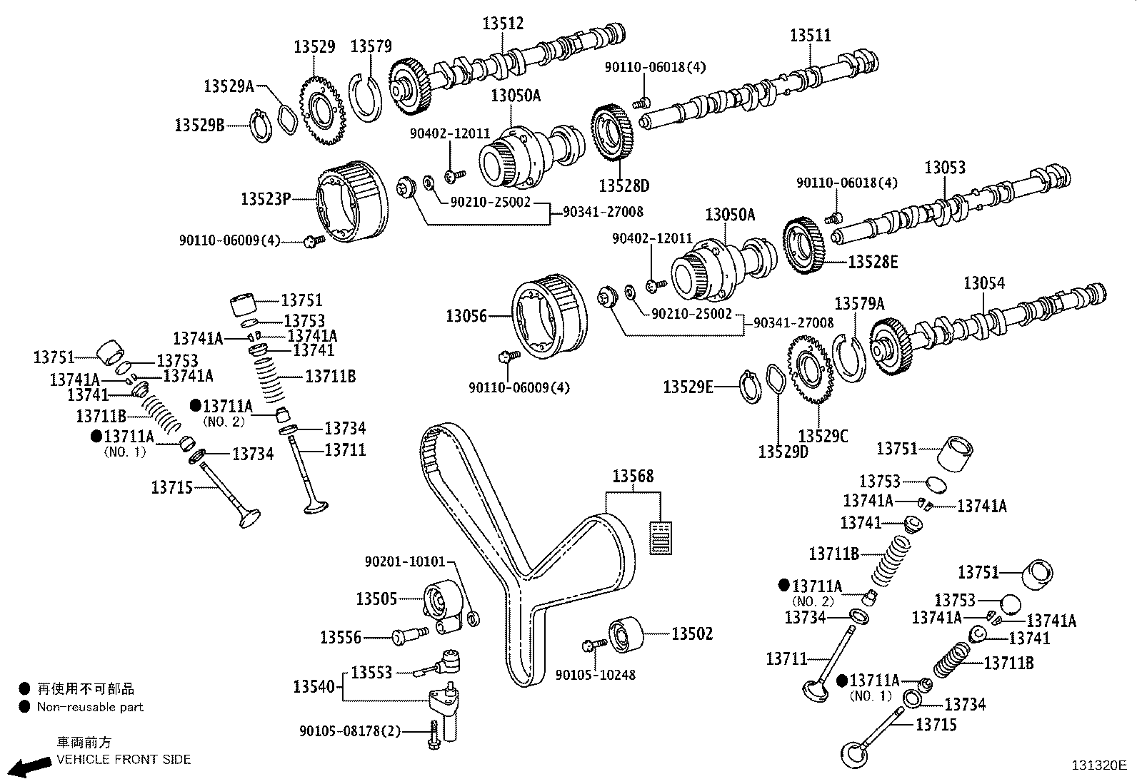 13501-31050 CAMSHAFT product image