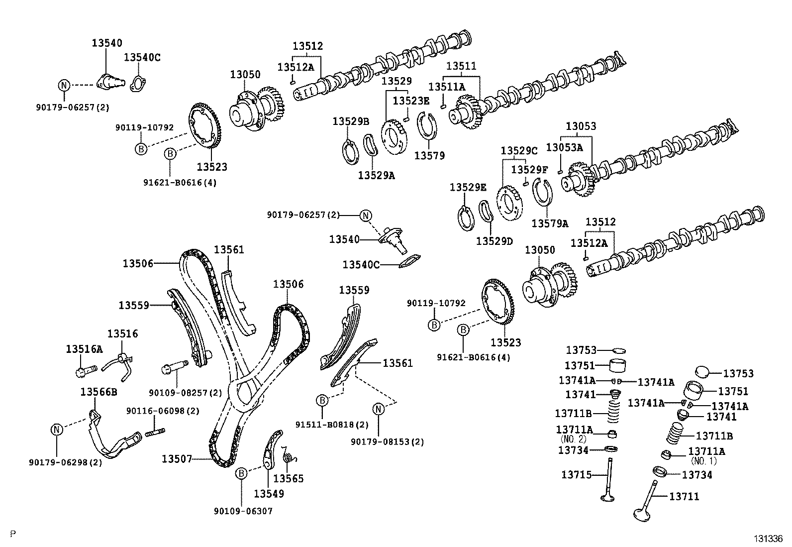 13523-32010 GEAR OR SPROCKET, CAMSHAFT TIMING product image
