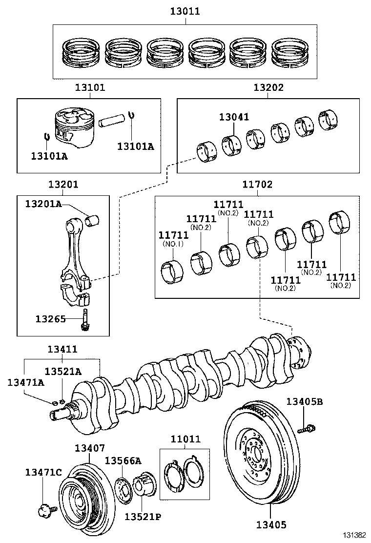 13204-46020 BEARING SET, CONNECTING ROD product image