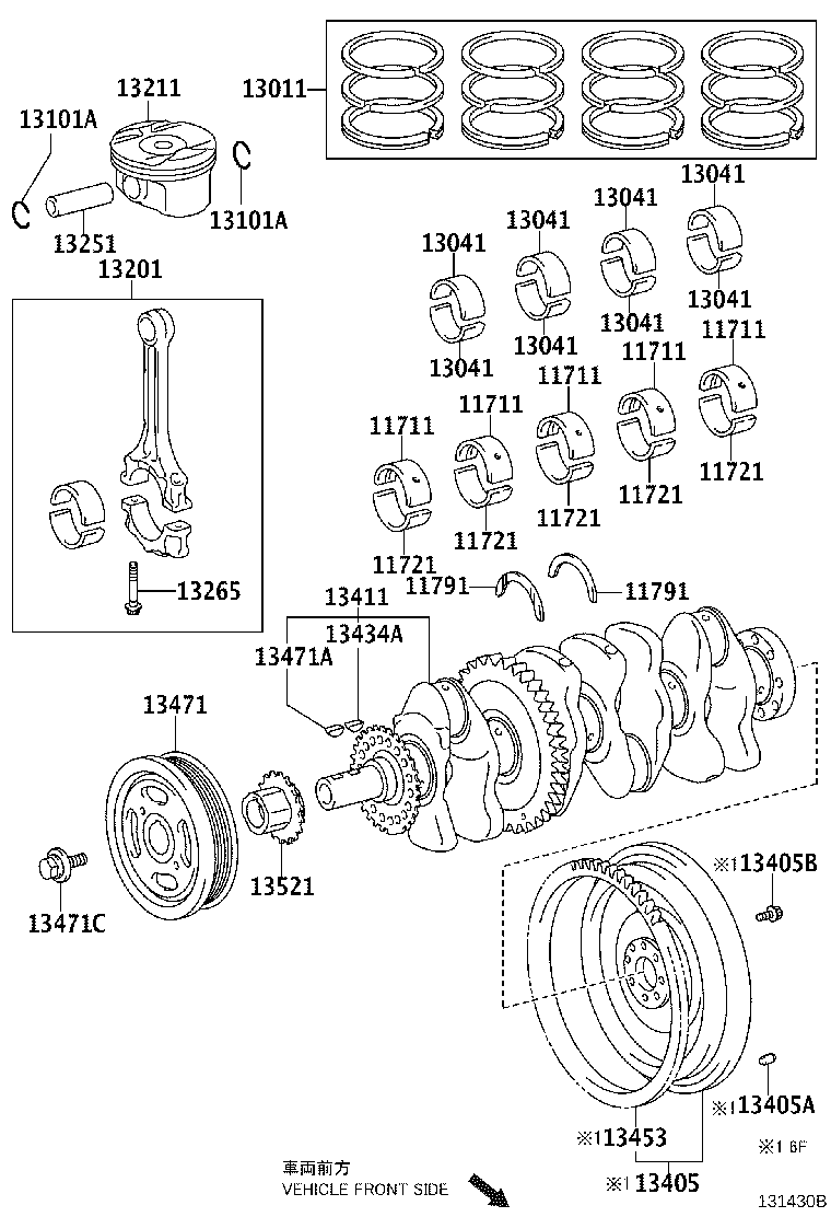 Thumbnail 2 for 13041-0P080-01