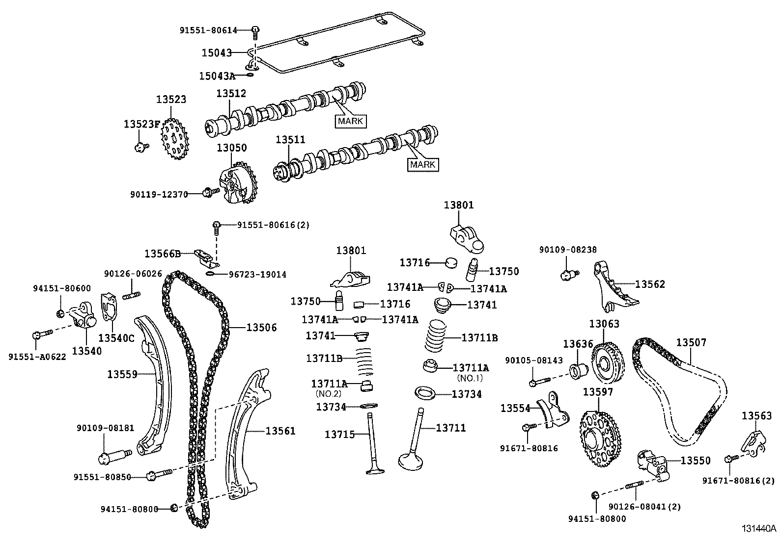11802-58010 BEARING SET, CAMSHAFT product image