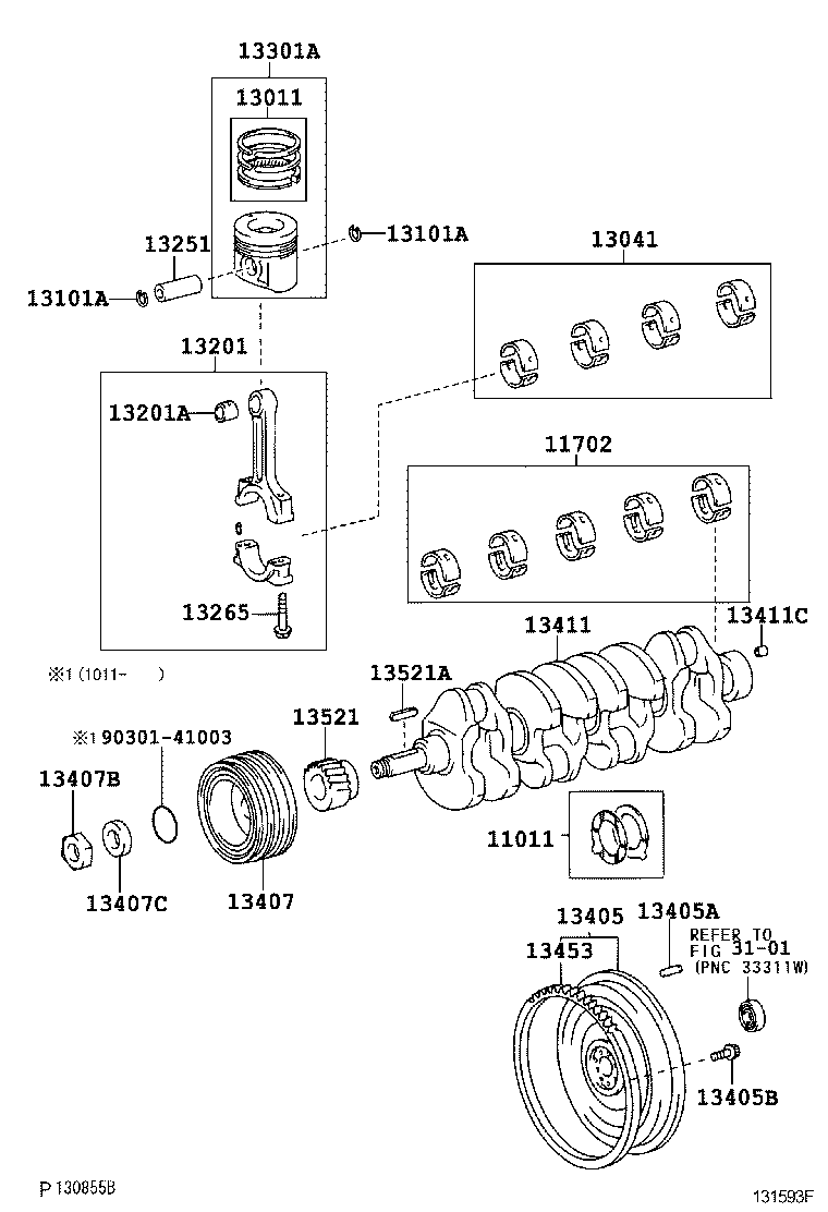11708-78030 BEARING SET, CRANKSHAFT product image