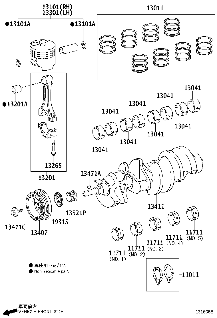 13407-50030 DAMPER SUB-ASSY, CRANKSHAFT product image