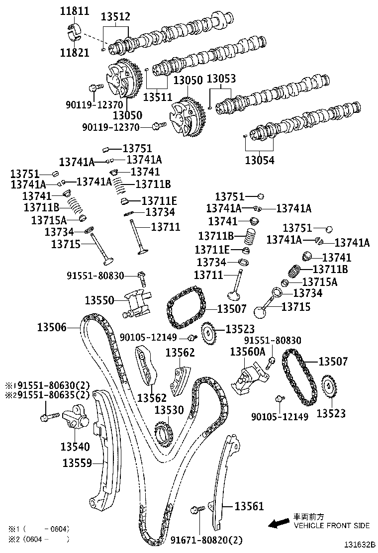 Toyota 13501-31120 CAMSHAFT