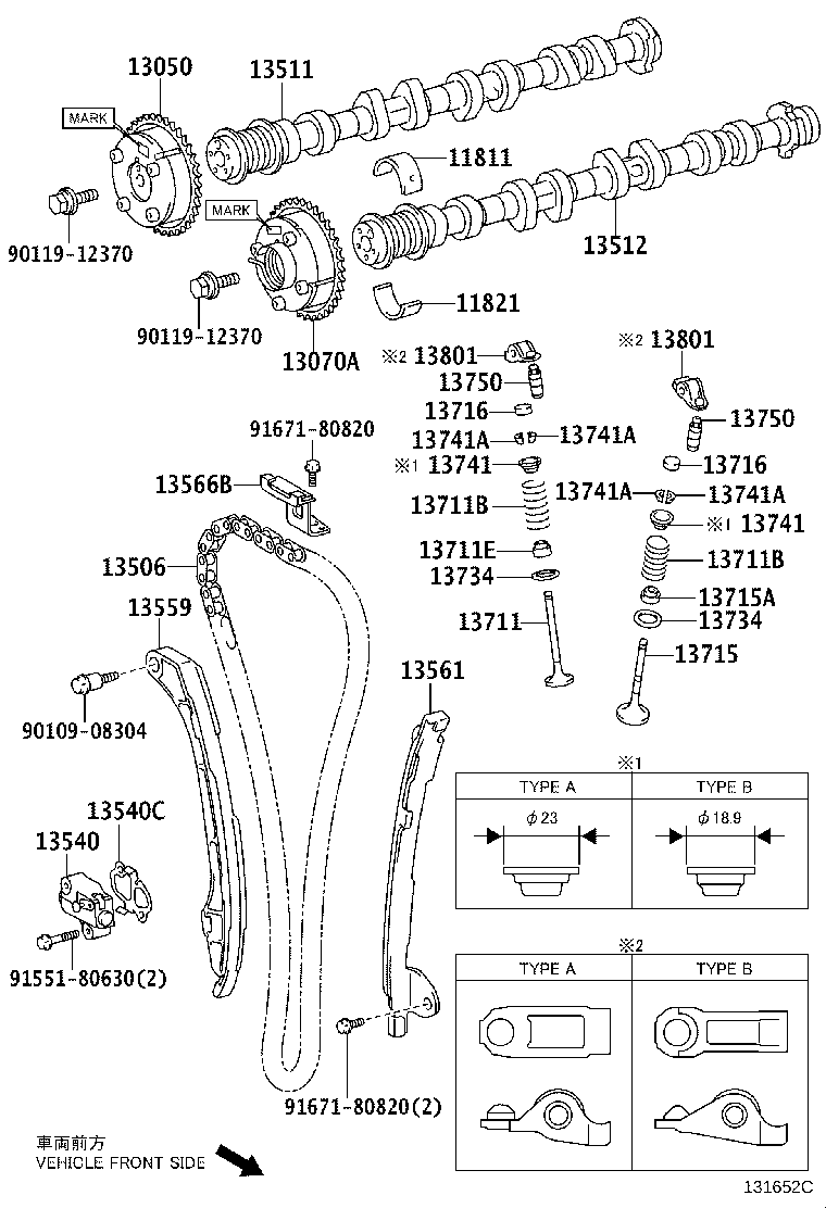 Toyota 13501-36020 CAMSHAFT