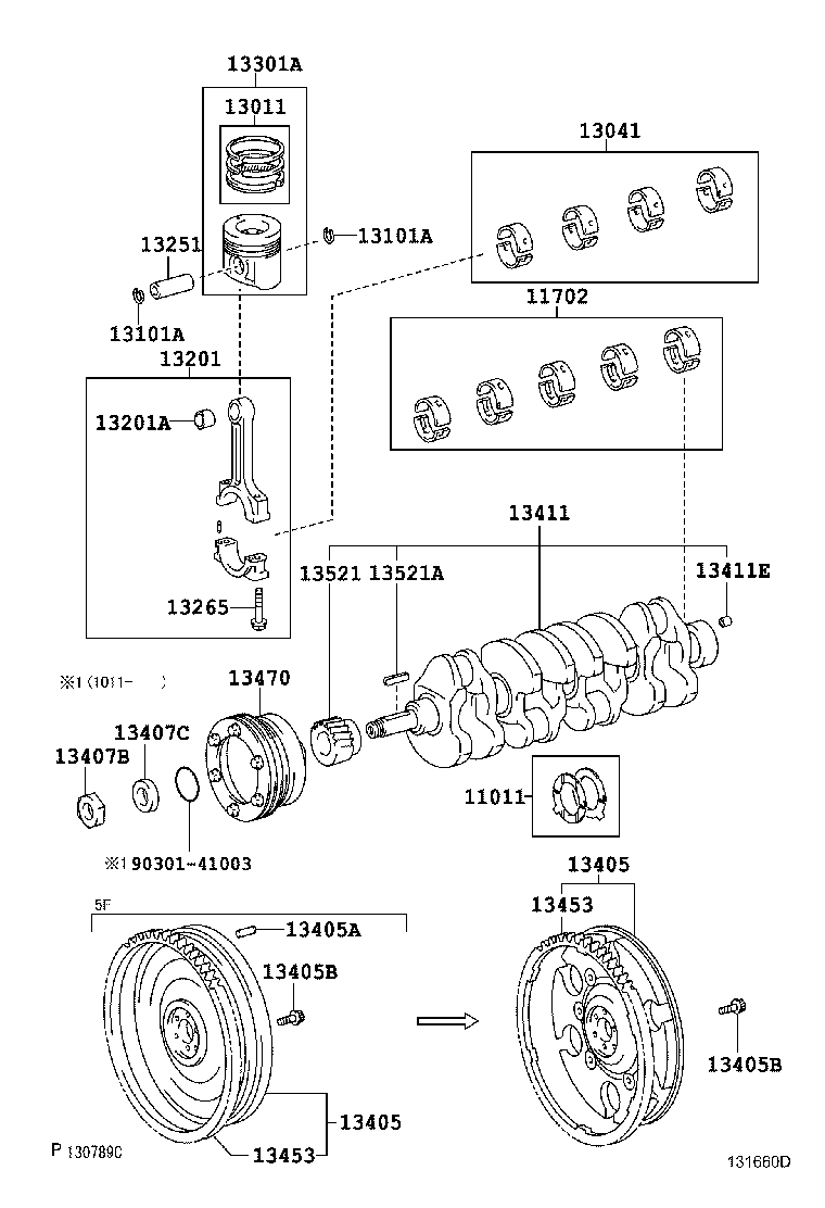 88451-36130 PULLEY, CRANKSHAFT, NO.2 product image