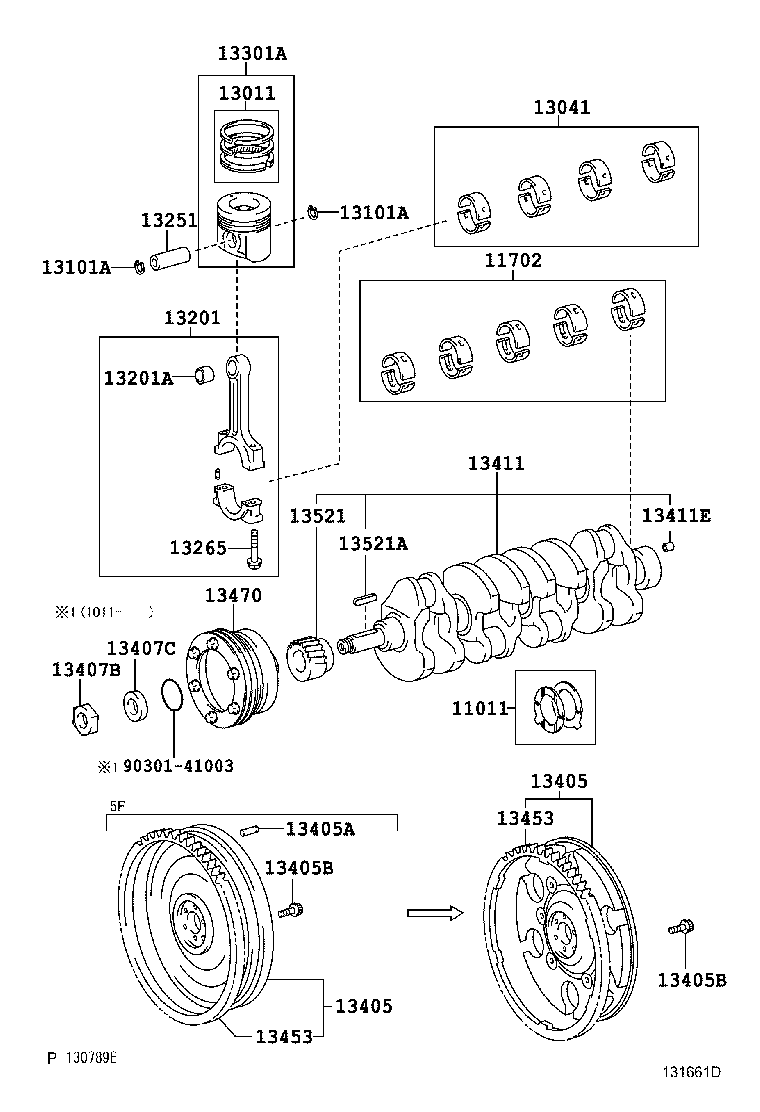 13103-17030 PISTON SUB-ASSY, W/PIN product image