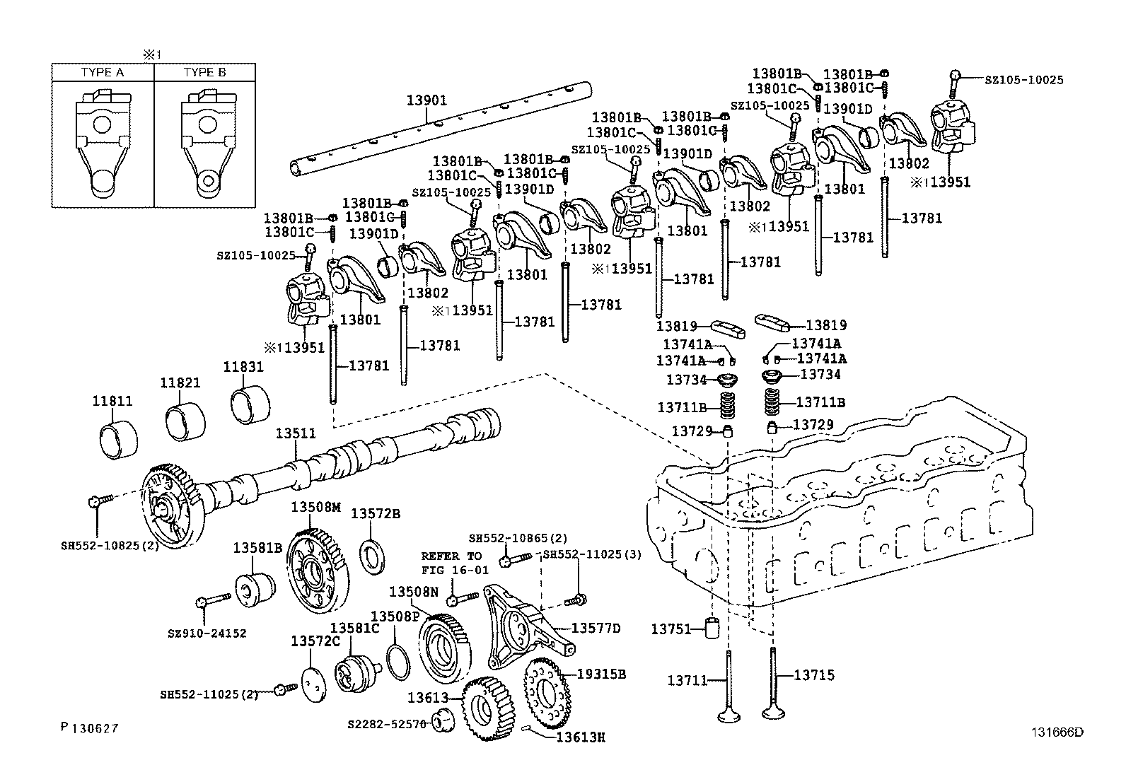 13511-17031 CAMSHAFT product image