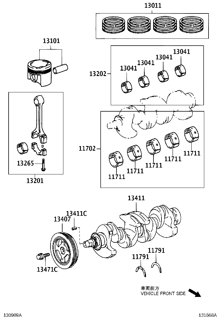 13101-21140 PISTON SUB-ASSY, W/PIN product image