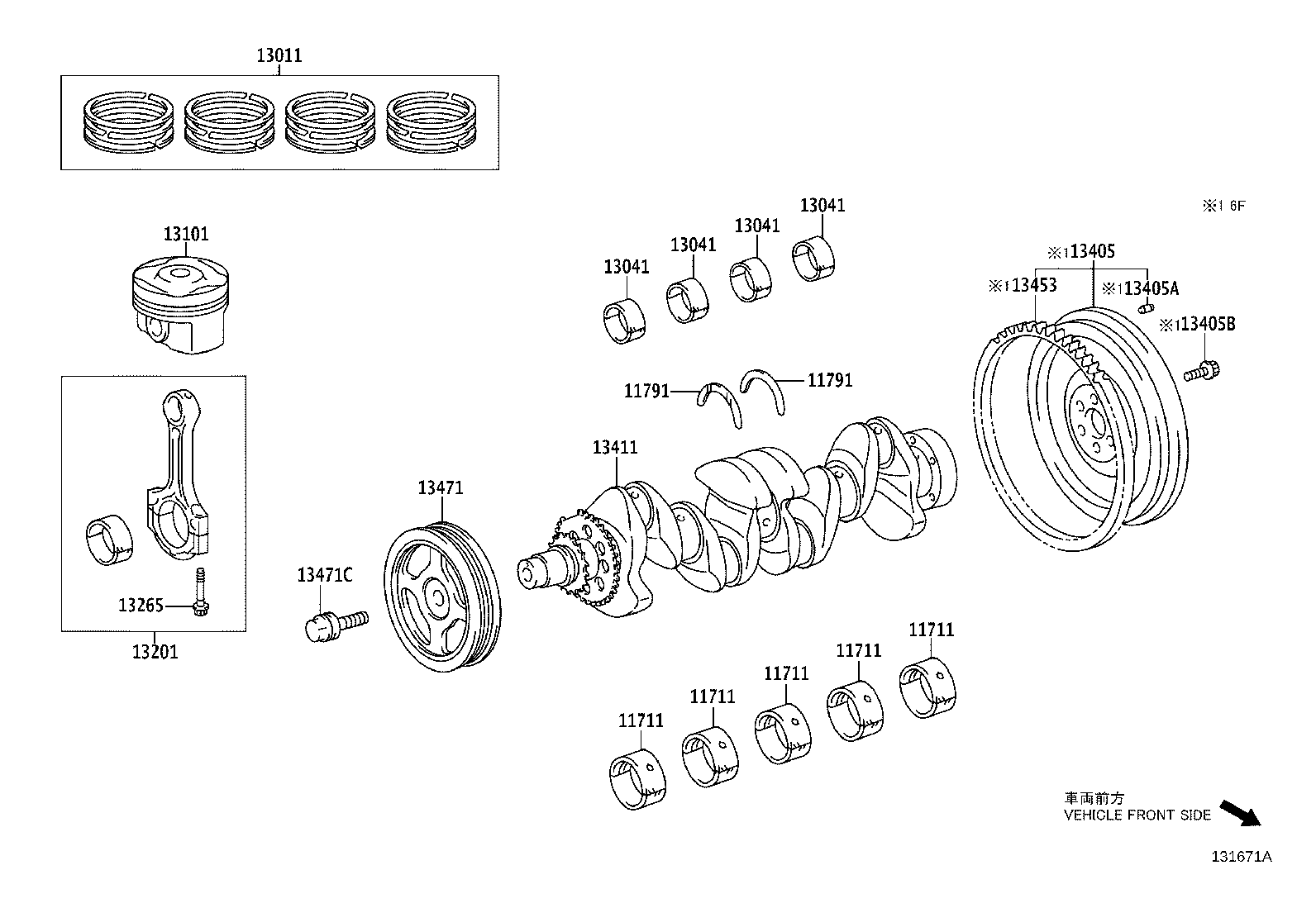 11704-33060 BEARING SET, CRANKSHAFT product image