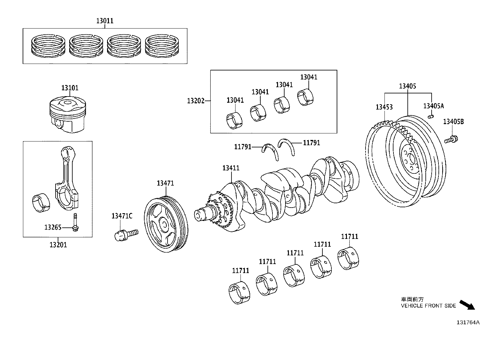 13101-21130 PISTON SUB-ASSY, W/PIN product image