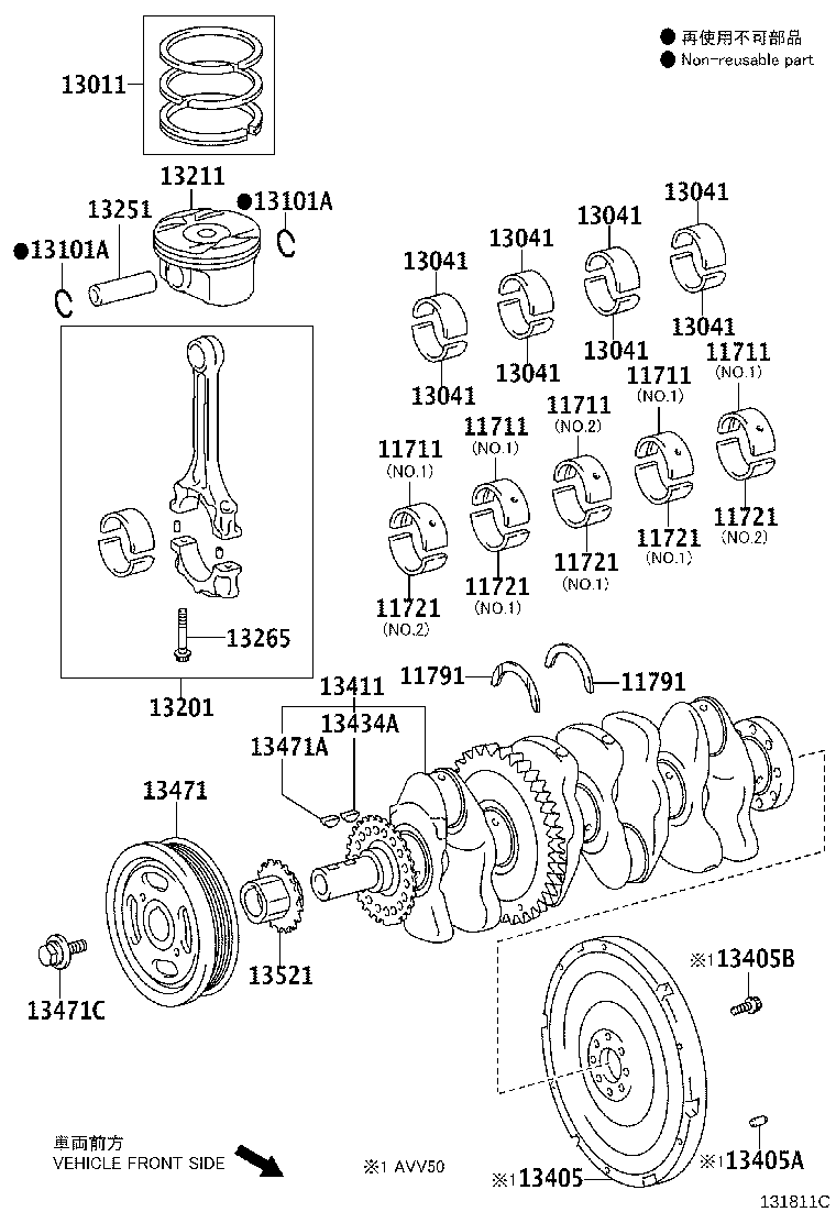 13401-0V060 CRANKSHAFT product image